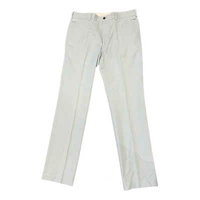 Pre-owned Melinda Gloss Trousers In Blue