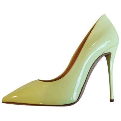 Pre-owned Giuseppe Zanotti Patent Leather Heels In Yellow