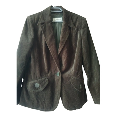 Pre-owned Weill Wool Suit Jacket In Green