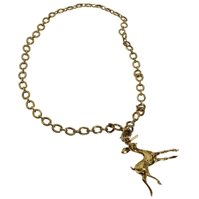 Pre-owned Marni Long Necklace In Gold