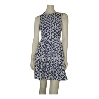 Pre-owned Mcq By Alexander Mcqueen Mid-length Dress In Blue
