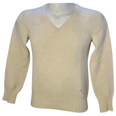 Pre-owned Fay Wool Pull In White