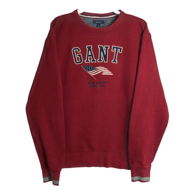 Pre-owned Gant Sweatshirt In Burgundy