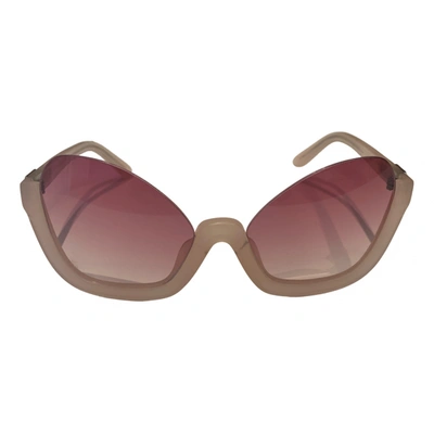 Pre-owned La Perla Oversized Sunglasses In Pink