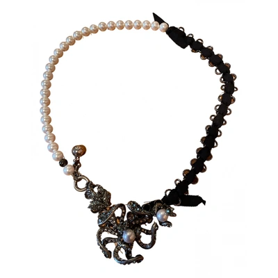 Pre-owned Lanvin Necklace In Black