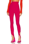 Attico Jamie Milano Knit Stirrup Pants In Fuchsia