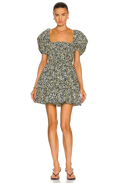 matteau organic cotton poplin mini dress + Net Sustain Shirred Floral-print Cotton-poplin In Floral,green Colour:Mustard Yellow pants-size-44w A Line White Simple Apparel Made from our organic