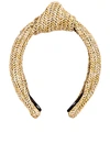 LELE SADOUGHI RAFFIA KNOTTED HEADBAND