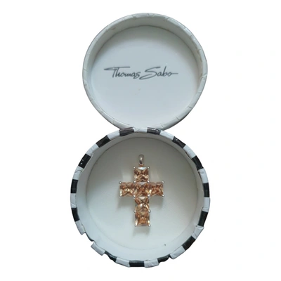 Pre-owned Thomas Sabo Silver Pendant In Gold