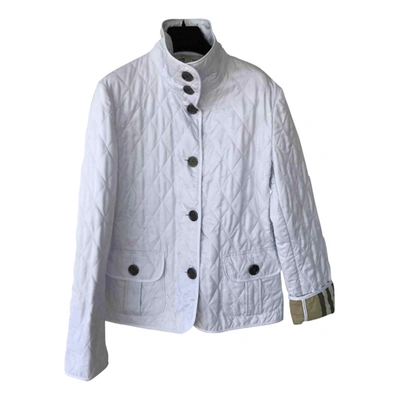 Pre-owned Burberry Parka In White