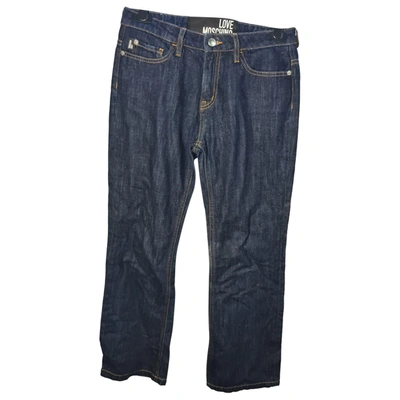 Pre-owned Moschino Love Jeans In Blue