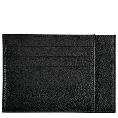 Longchamp Porte-cartes Le Foulonné In Black