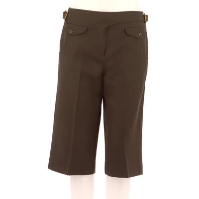 Pre-owned Kenzo Wool Shorts In Brown