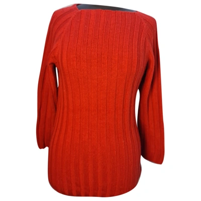Pre-owned Armani Jeans Wool Jumper In Red