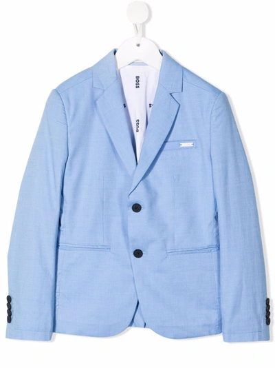 Bosswear Kids' Classic Tailored Blazer In Blue