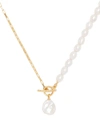 DOWER & HALL LUNA PEARL-CHARM NECKLACE