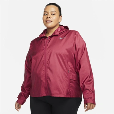 Nike Essential Women's Running Jacket In Pomegranate