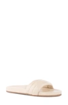 Seychelles Low Key Slide Sandal In Ivory Leather