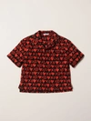 DOLCE & GABBANA COTTON SHIRT WITH ALL OVER PRINT,C67589002