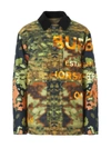 BURBERRY MALVERN CAMOUFLAGE LOGO PRINT JACKET