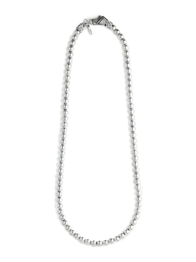 Emanuele Bicocchi Sterling Silver Beaded Necklace