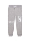 Givenchy Kids' Little Boy's & Boy's Logo Fleece Sweatpants In Grey