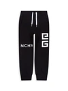 Givenchy Kids' Little Boy's & Boy's Logo Fleece Sweatpants In Black