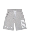 Givenchy Kids' Little Boy's & Boy's Logo Bermuda Shorts In Grey