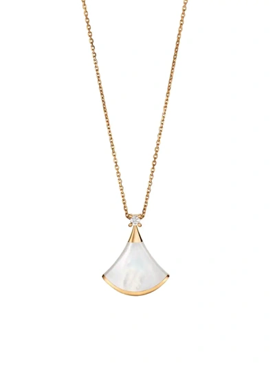 Bvlgari Women's Divas' Dream 18k Yellow Gold, Mother-of-pearl, & Diamond Pendant Necklace In Default Title
