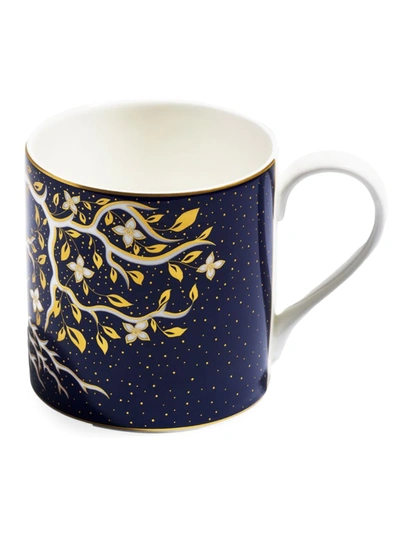 Richard Brendon Tree Of Life Large Mug (310ml) In Gold Multi Colour