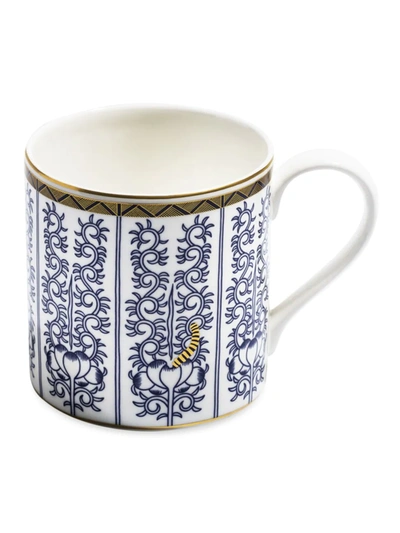 Richard Brendon Georgian Lilies Large Mug In Gold Multi Colour