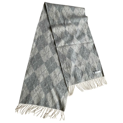 Pre-owned Johnstons Of Elgin Cashmere Scarf In Grey