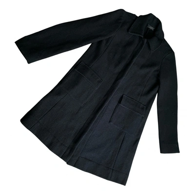 Pre-owned Apc Wool Coat In Black