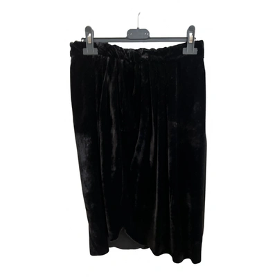 Pre-owned Masscob Mid-length Skirt In Black