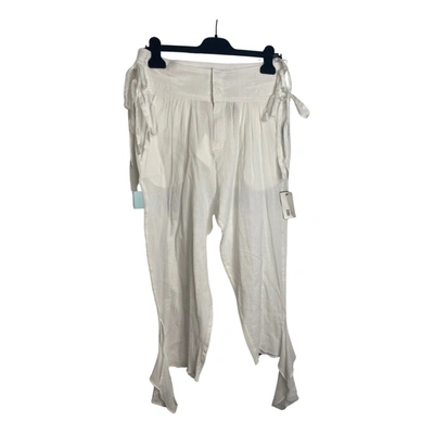 Pre-owned Isabel Marant Trousers In White