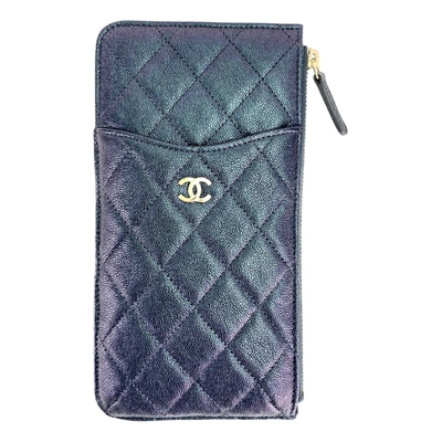 Pre-owned Chanel Timeless/classique Leather Purse In Metallic