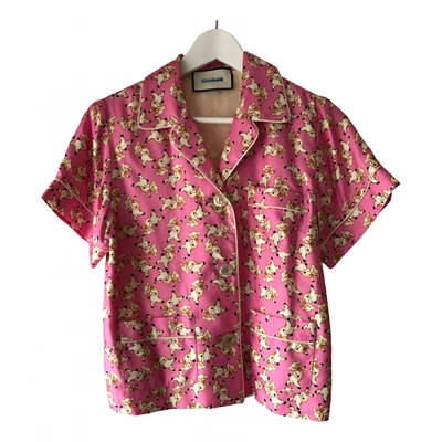 Pre-owned Gucci Silk Shirt In Pink