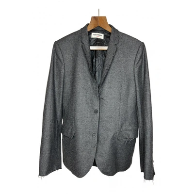 Pre-owned Zadig & Voltaire Wool Jacket In Grey