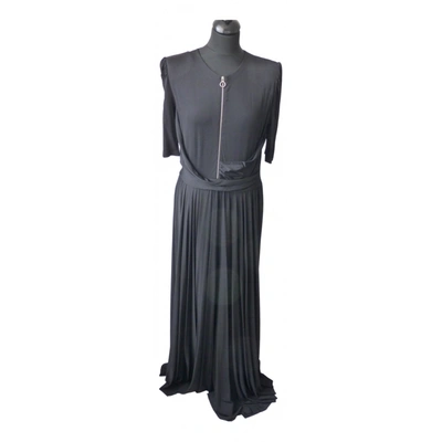 Pre-owned Carven Maxi Dress In Black