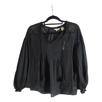 Pre-owned Levi's Blouse In Black