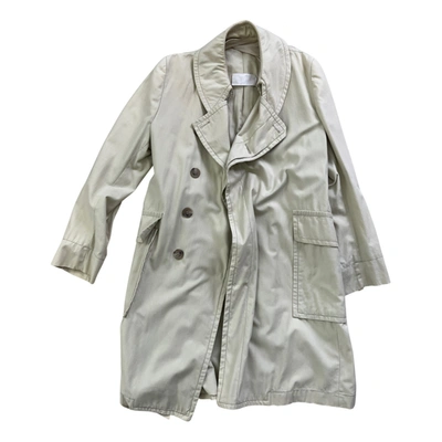 Pre-owned Maison Margiela Trench Coat In Beige