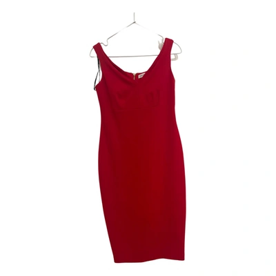 Pre-owned Calvin Klein Maxi Dress In Red
