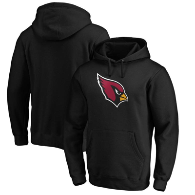 Fanatics Branded Black Arizona Cardinals Primary Logo Fitted Pullover Hoodie