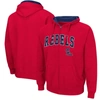 COLOSSEUM COLOSSEUM RED OLE MISS REBELS ARCH & LOGO 3.0 FULL-ZIP HOODIE