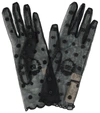 GUCCI EMBROIDERED POLKA-DOT TULLE GLOVES