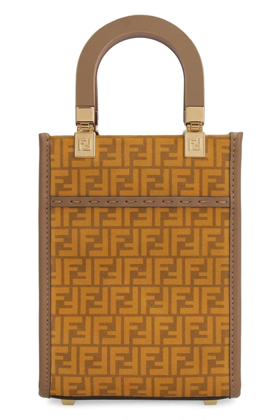 Fendi Sunshine Mini Bag In Brown