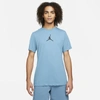 Jordan Jumpman Men's Short-sleeve Crew In Rift Blue,black