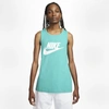 Nike Sportswear Men's Tank In Washed Teal,white