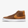 Nike Sb Zoom Blazer Mid Skate Shoes In Brown