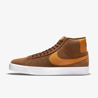 Nike Sb Zoom Blazer Mid Skate Shoes In Brown